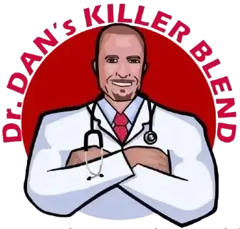Dr. Dan’s Killer Blend logo – red and black branding for premium muscle health supplement